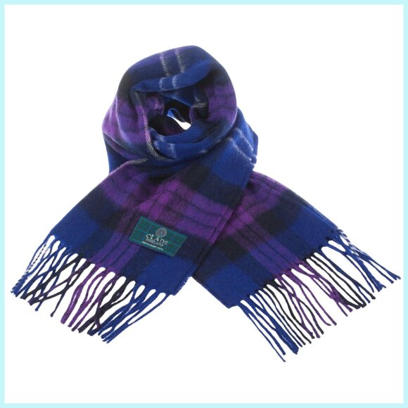 Scarf Quality Lambswool "HERTIAGE OF SCOTLAND TARTAN" Jewel Tone NWT - Picture 3 of 5